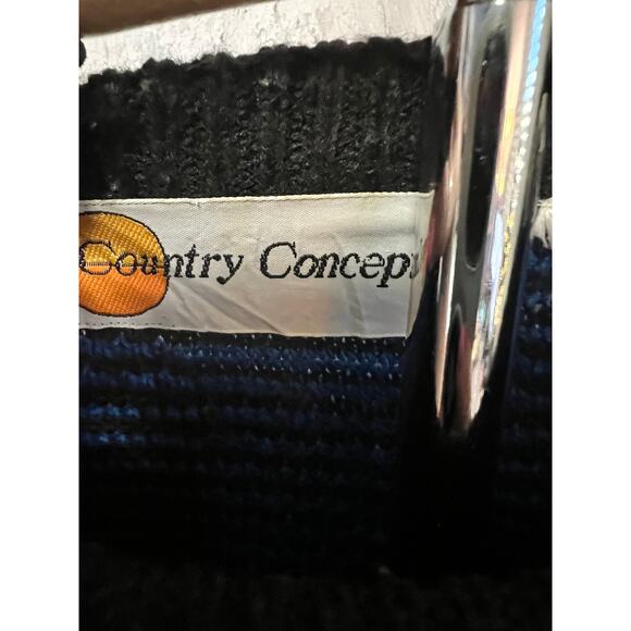 Mens Vintage  Knit 90s Cosby Style Sweater | Size Medium | Country Concepts - Picture 3 of 3